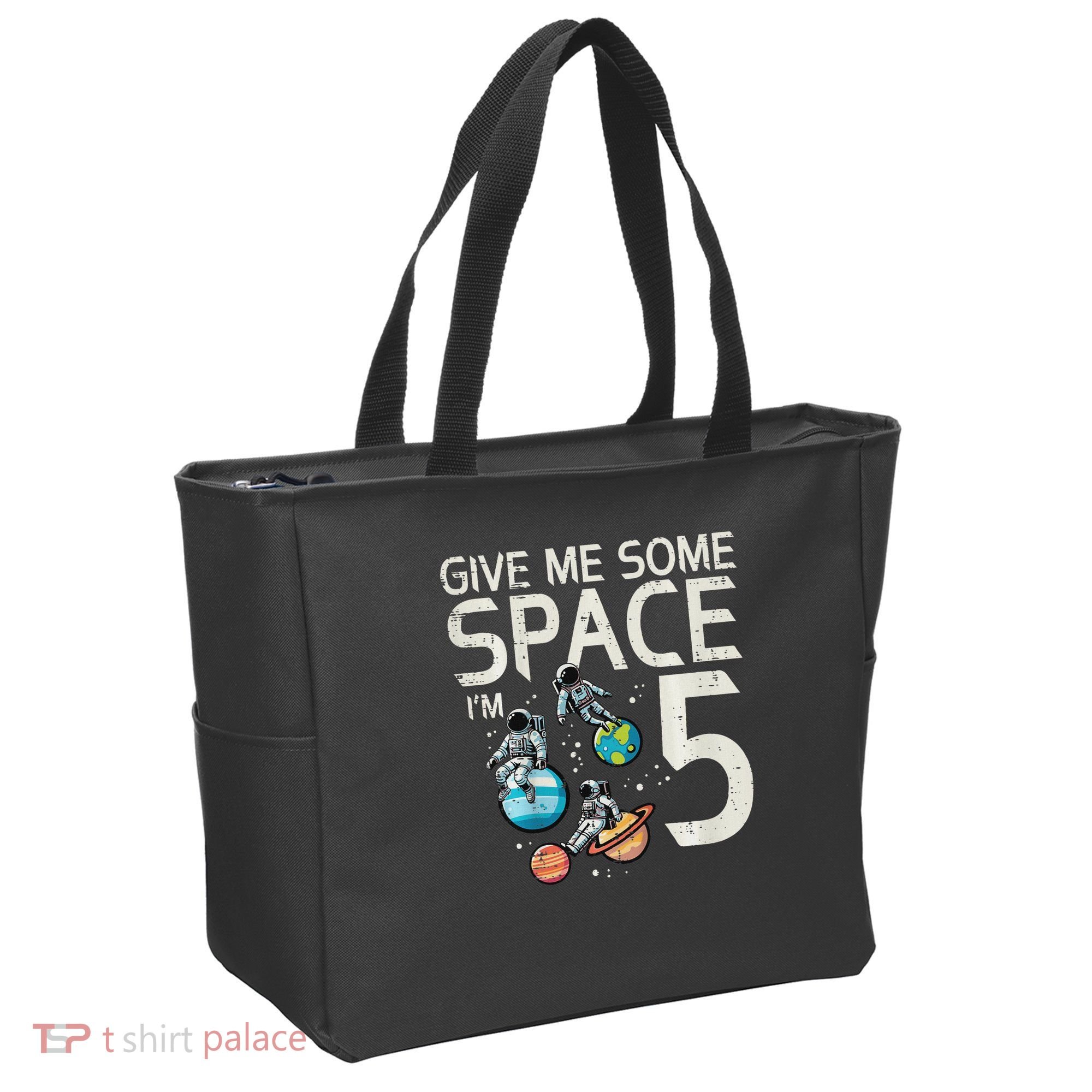 5th Birthday Astronaut Give Me Space 5 Year Old Tote Bag