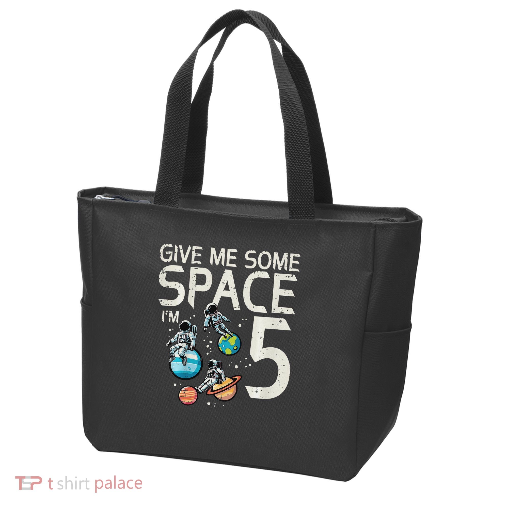 5th Birthday Astronaut Give Me Space 5 Year Old Tote Bag
