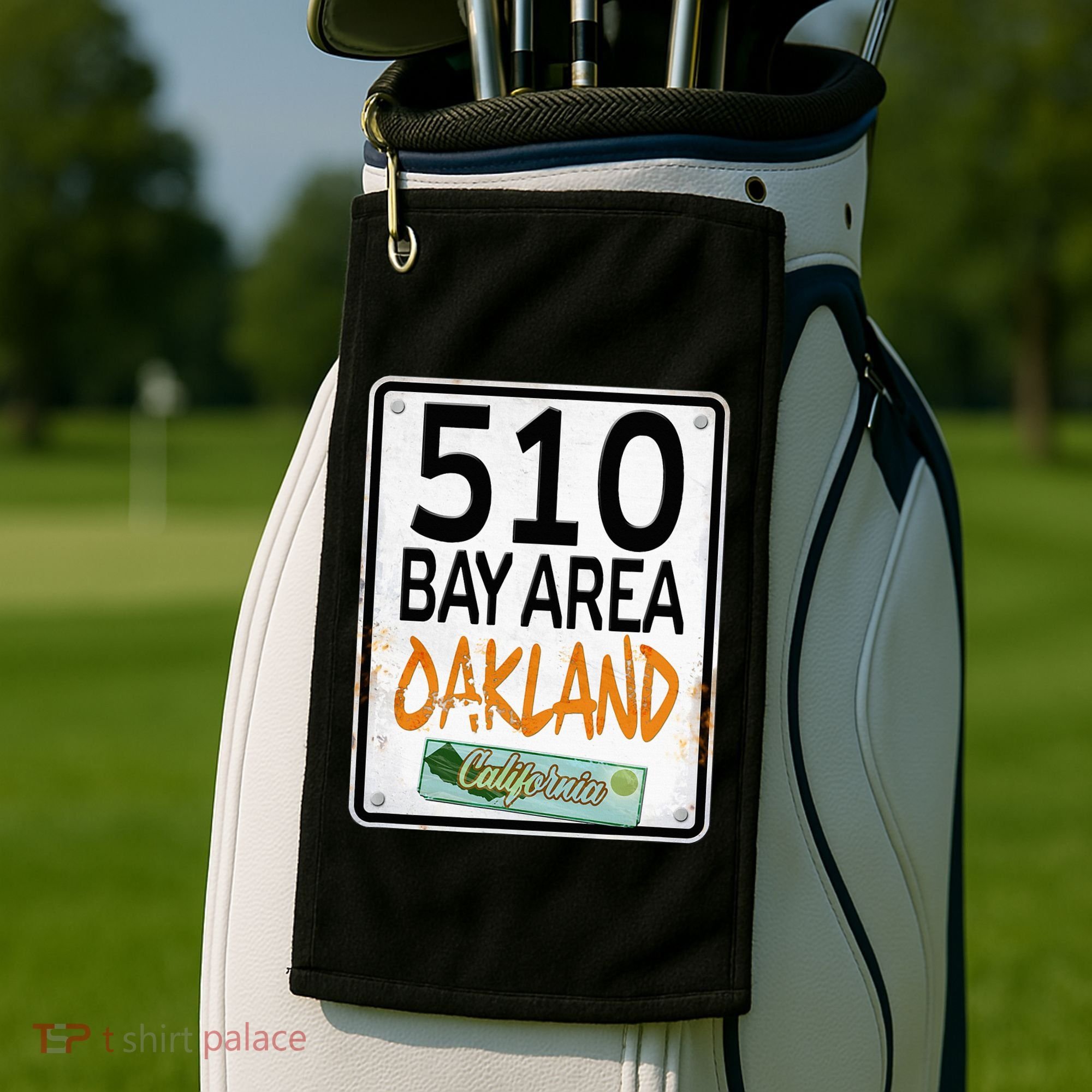 510 Bay Area Oakland California Golf Towel