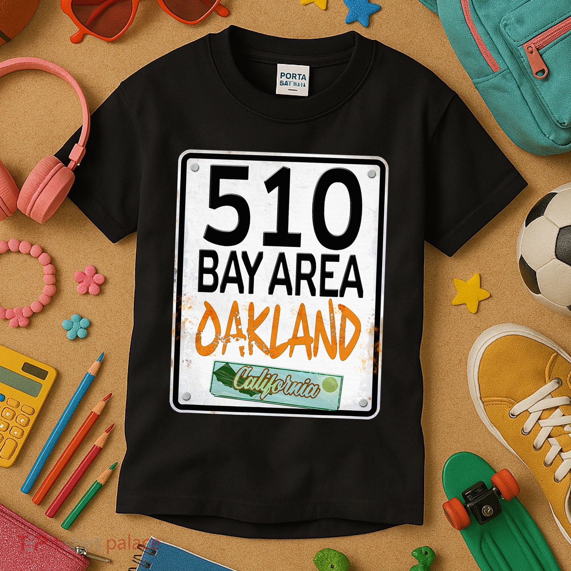 510 Bay Area Oakland California Kids T-Shirt