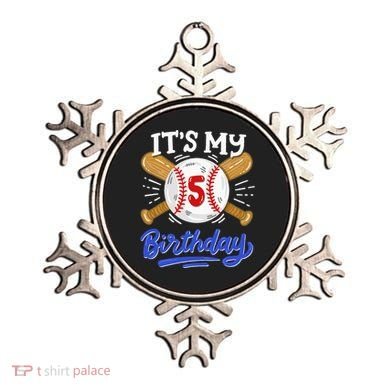 5th Baseball Birthday Party Sport Fan 5 Years Old Ornament