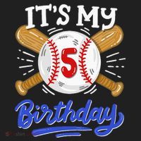 5th Baseball Birthday Party Sport Fan 5 Years Old Golf Towel thumb 3