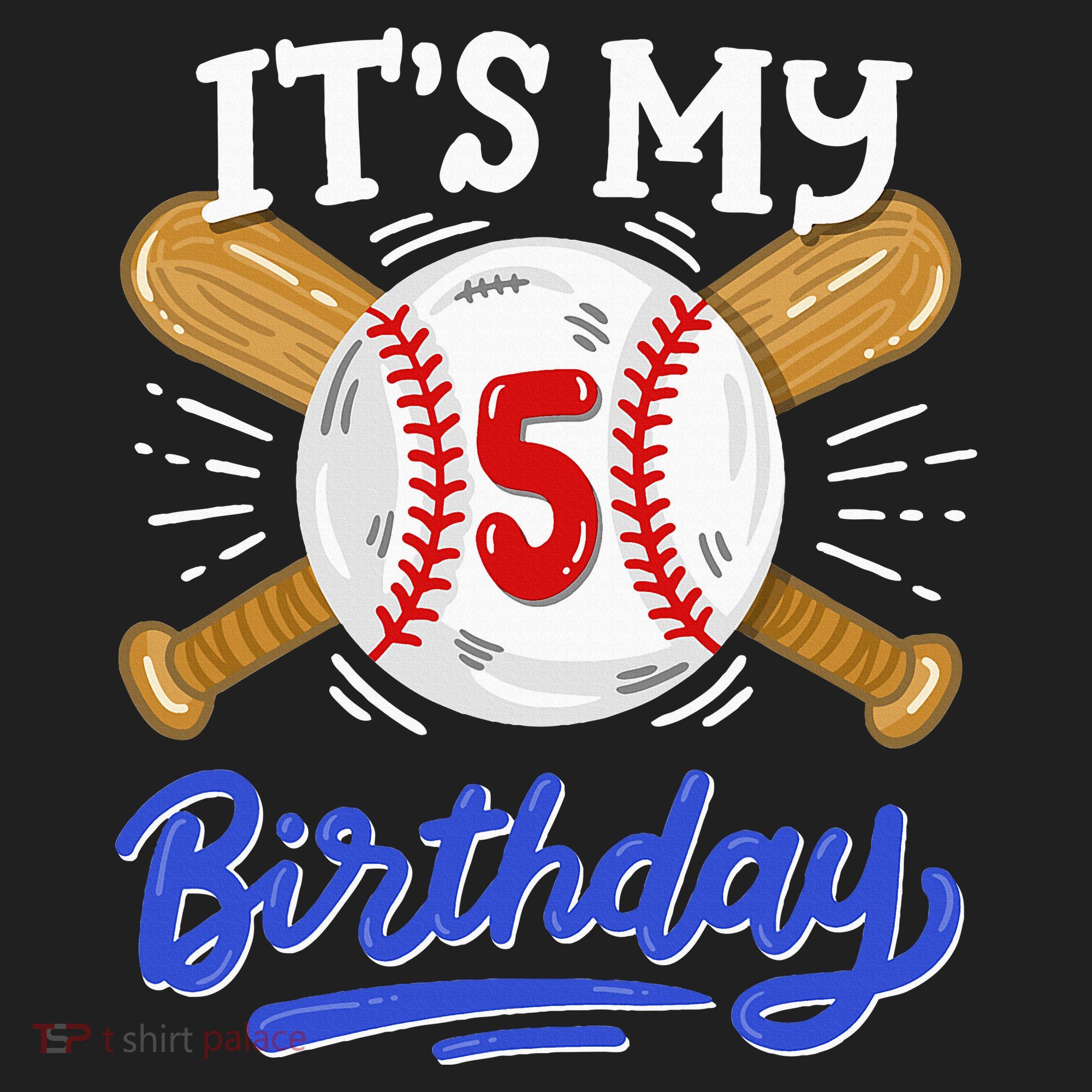 5th Baseball Birthday Party Sport Fan 5 Years Old Golf Towel
