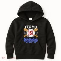 5th Baseball Birthday Party Sport Fan 5 Years Old Kids Hoodie thumb 0