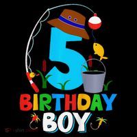 5th Birthday Boy Fishing Fish Bday Party Decorations Coffee Mug thumb 5