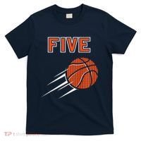 5th Birthday Basketball Party Jersey 5 Years Old T-Shirt thumb 0