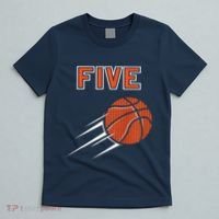 5th Birthday Basketball Party Jersey 5 Years Old T-Shirt thumb 5