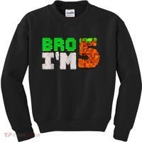 5th Birthday Boy Bro I’m 5 Year Old Gamer Pixel Number Kids Sweatshirt thumb 0