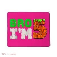 5th Birthday Boy Bro I’m 5 Year Old Gamer Pixel Number Mousepad thumb 0