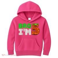 5th Birthday Boy Bro I’m 5 Year Old Gamer Pixel Number Kids Hoodie thumb 0