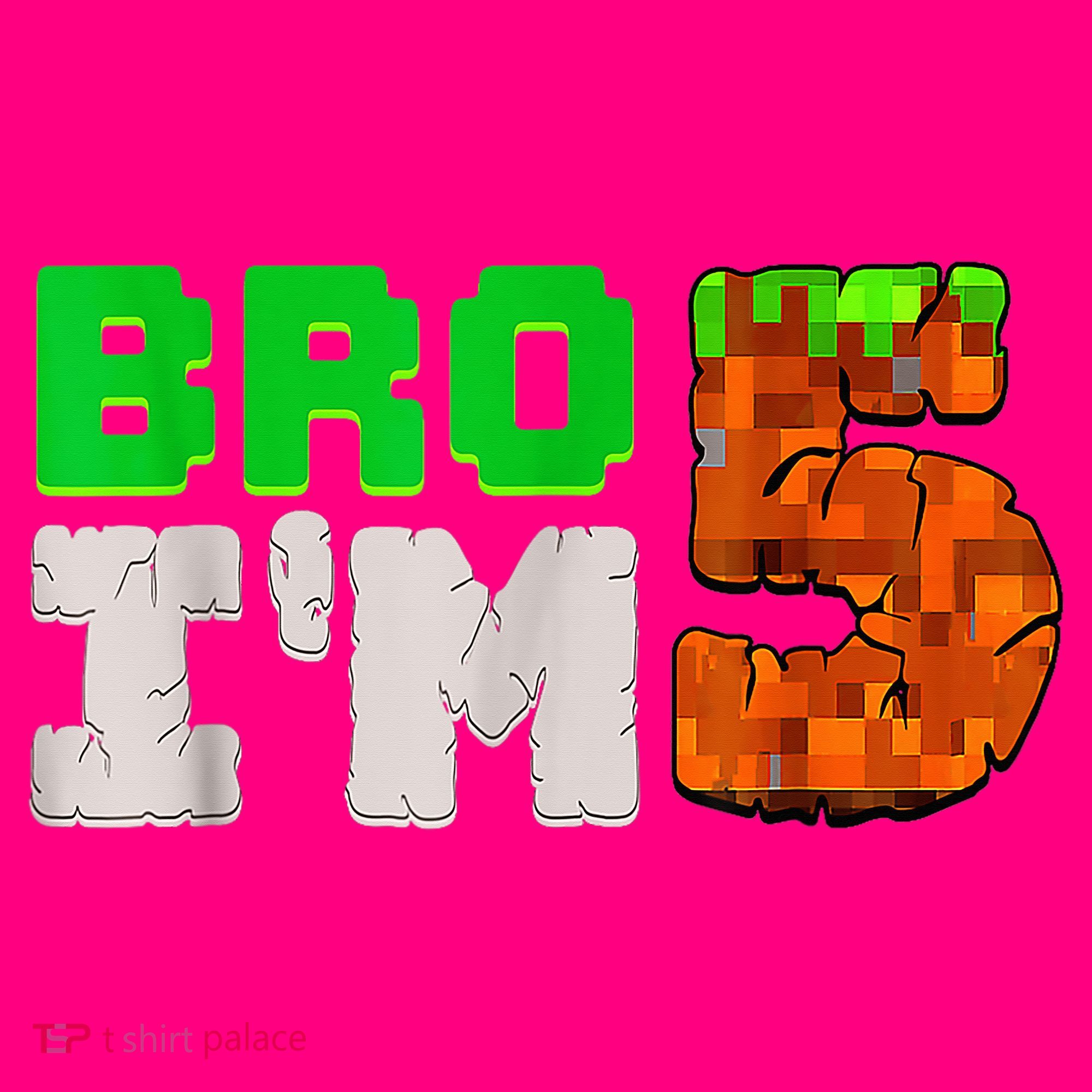 5th Birthday Boy Bro I’m 5 Year Old Gamer Pixel Number Kids Hoodie