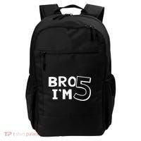 5th Birthday Boy Bro I’M 5 Year Old Five Fifth Party Backpack thumb 0
