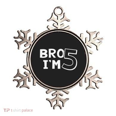 5th Birthday Boy Bro I’M 5 Year Old Five Fifth Party Ornament