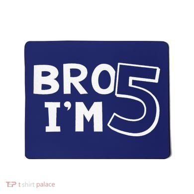 5th Birthday Boy Bro I’M 5 Year Old Five Fifth Party Mousepad
