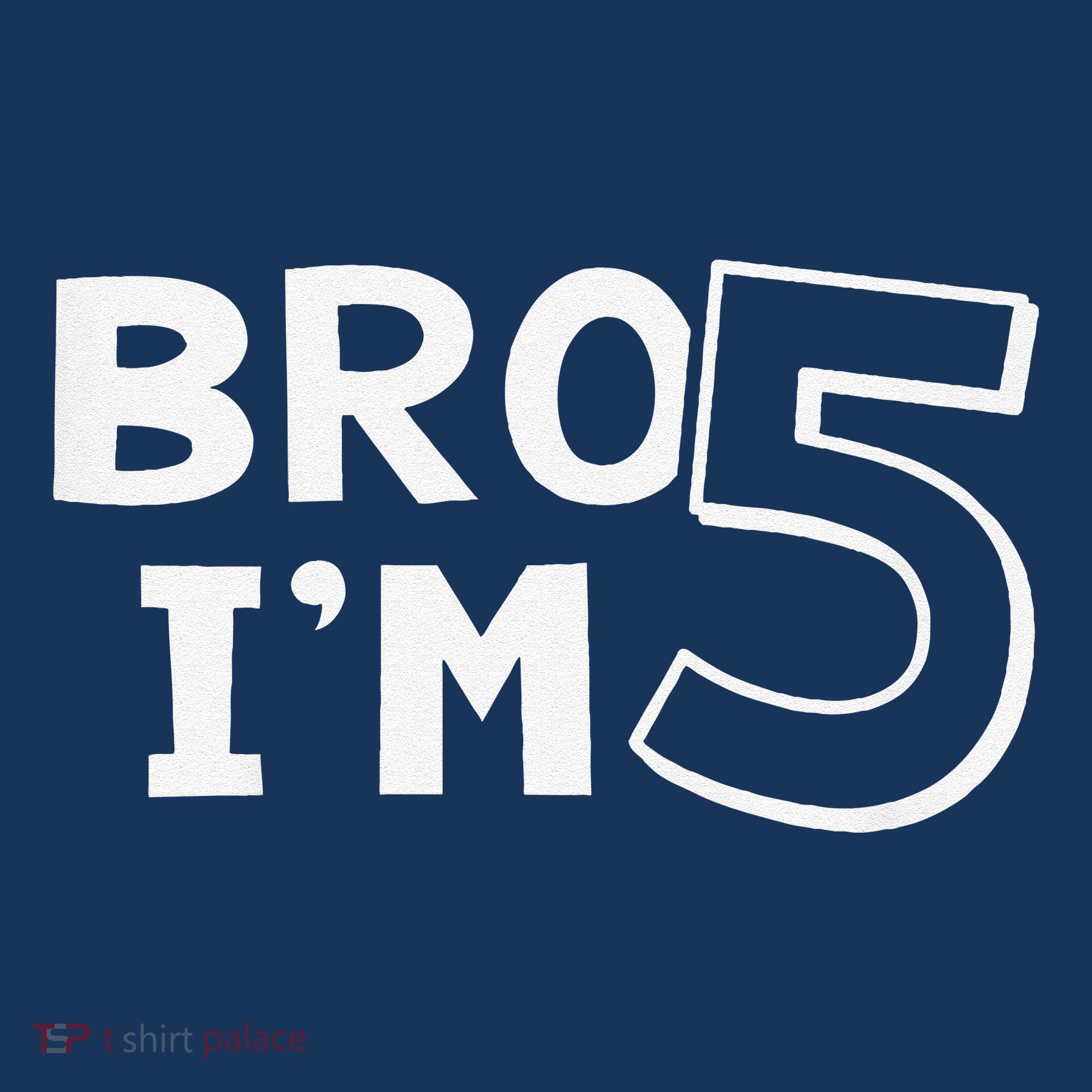 5th Birthday Boy Bro I’M 5 Year Old Five Fifth Party Mousepad