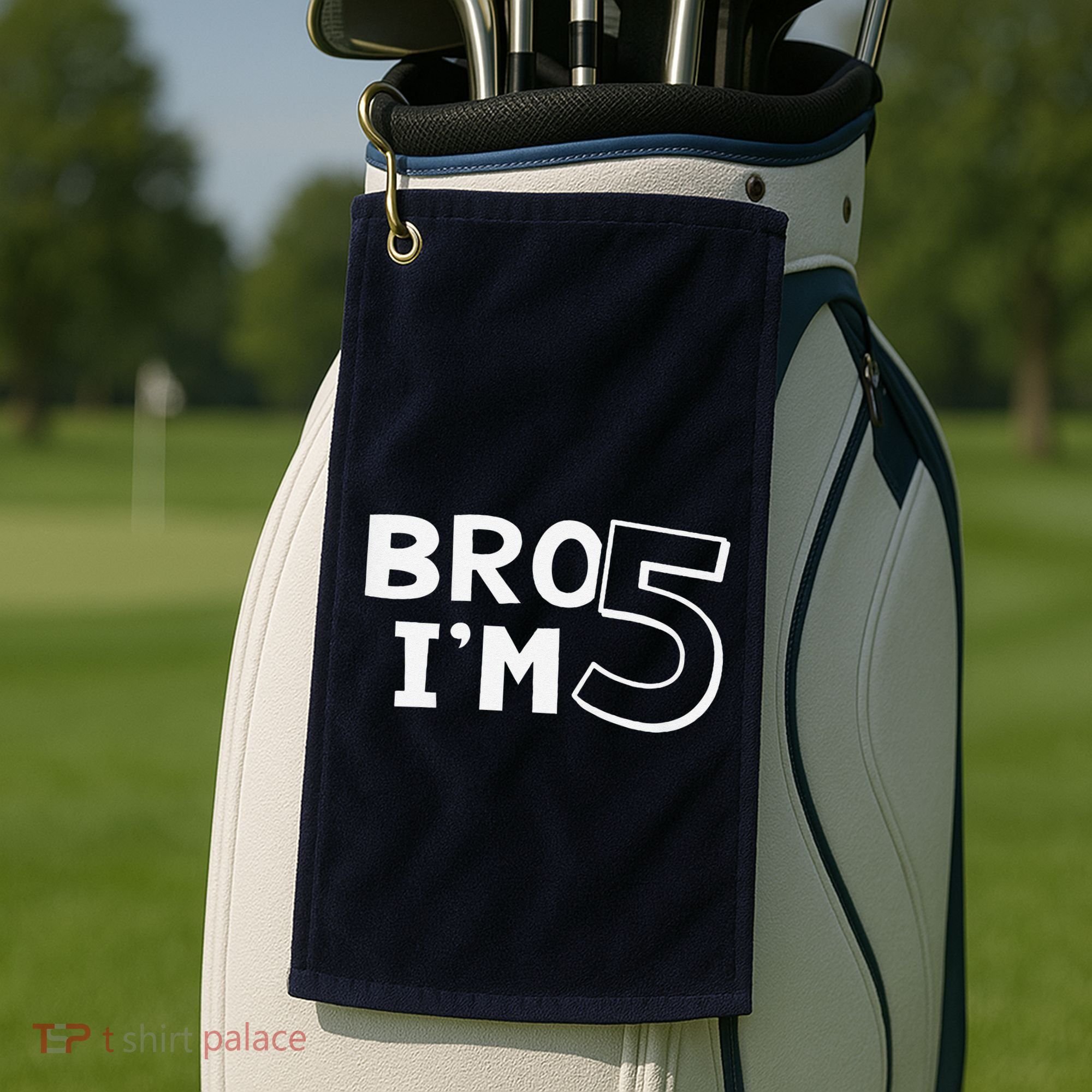 5th Birthday Boy Bro I’M 5 Year Old Five Fifth Party Golf Towel