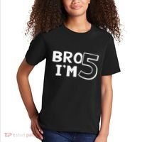 5th Birthday Boy Bro I’M 5 Year Old Five Fifth Party Kids T-Shirt thumb 2