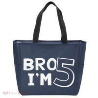 5th Birthday Boy Bro I’M 5 Year Old Five Fifth Party Tote Bag thumb 0