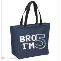 5th Birthday Boy Bro I’M 5 Year Old Five Fifth Party Tote Bag thumb 2