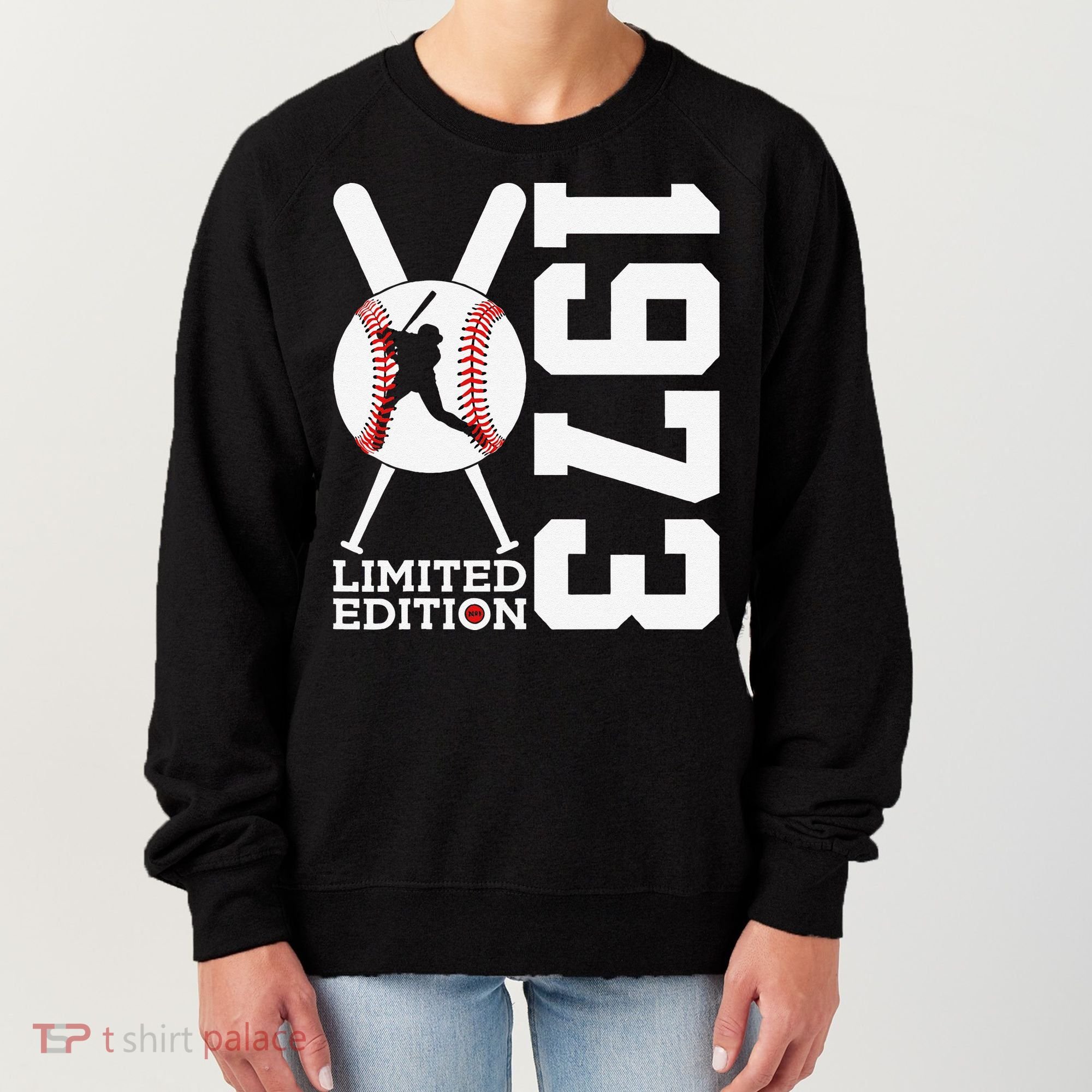 50th Birthday Baseball Limited Edition 1973 Women's Sweatshirt