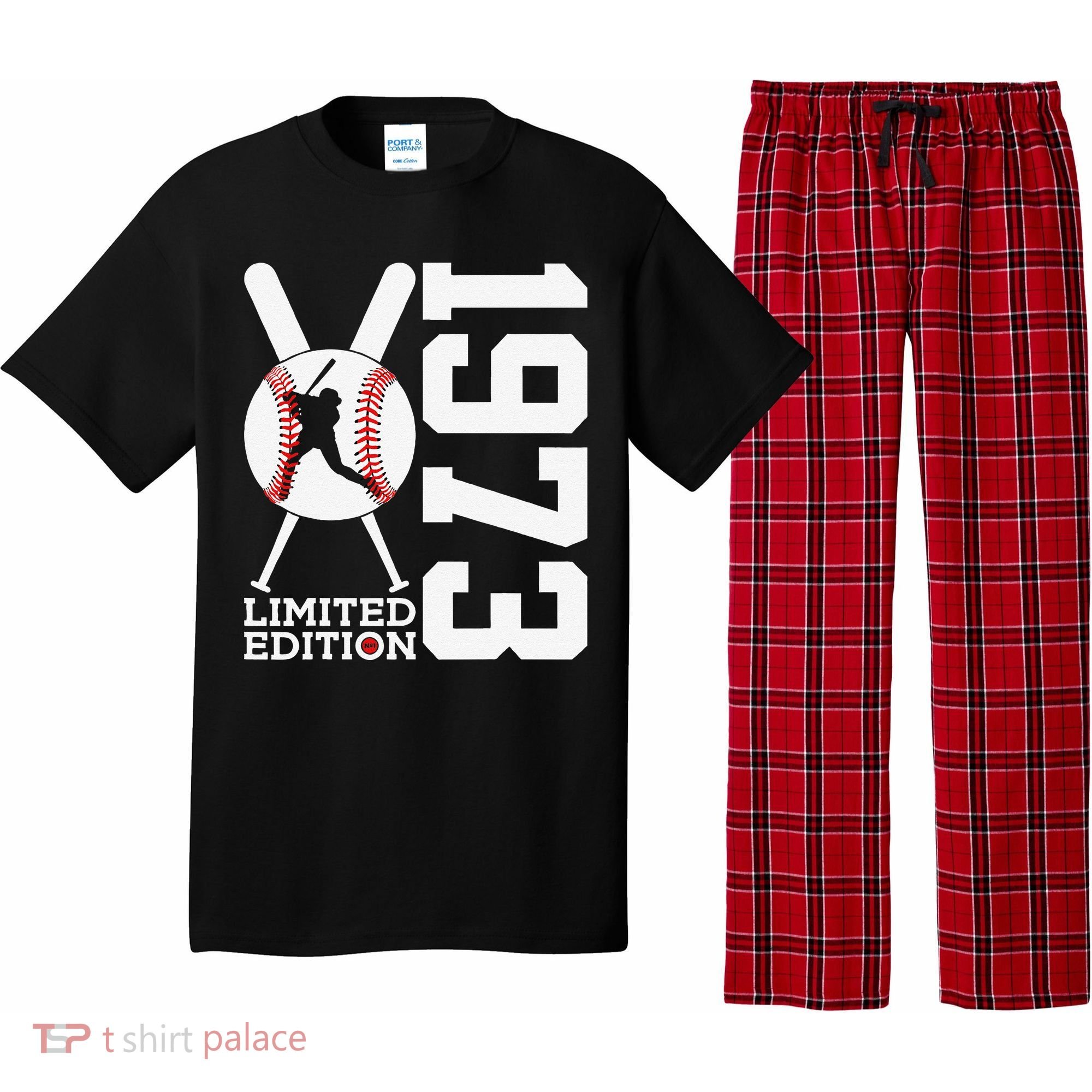 50th Birthday Baseball Limited Edition 1973 Pajama Set
