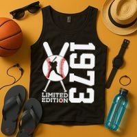 50th Birthday Baseball Limited Edition 1973 Tank Top thumb 4