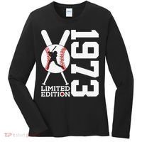 50th Birthday Baseball Limited Edition 1973 Women's Long Sleeve Shirt thumb 0