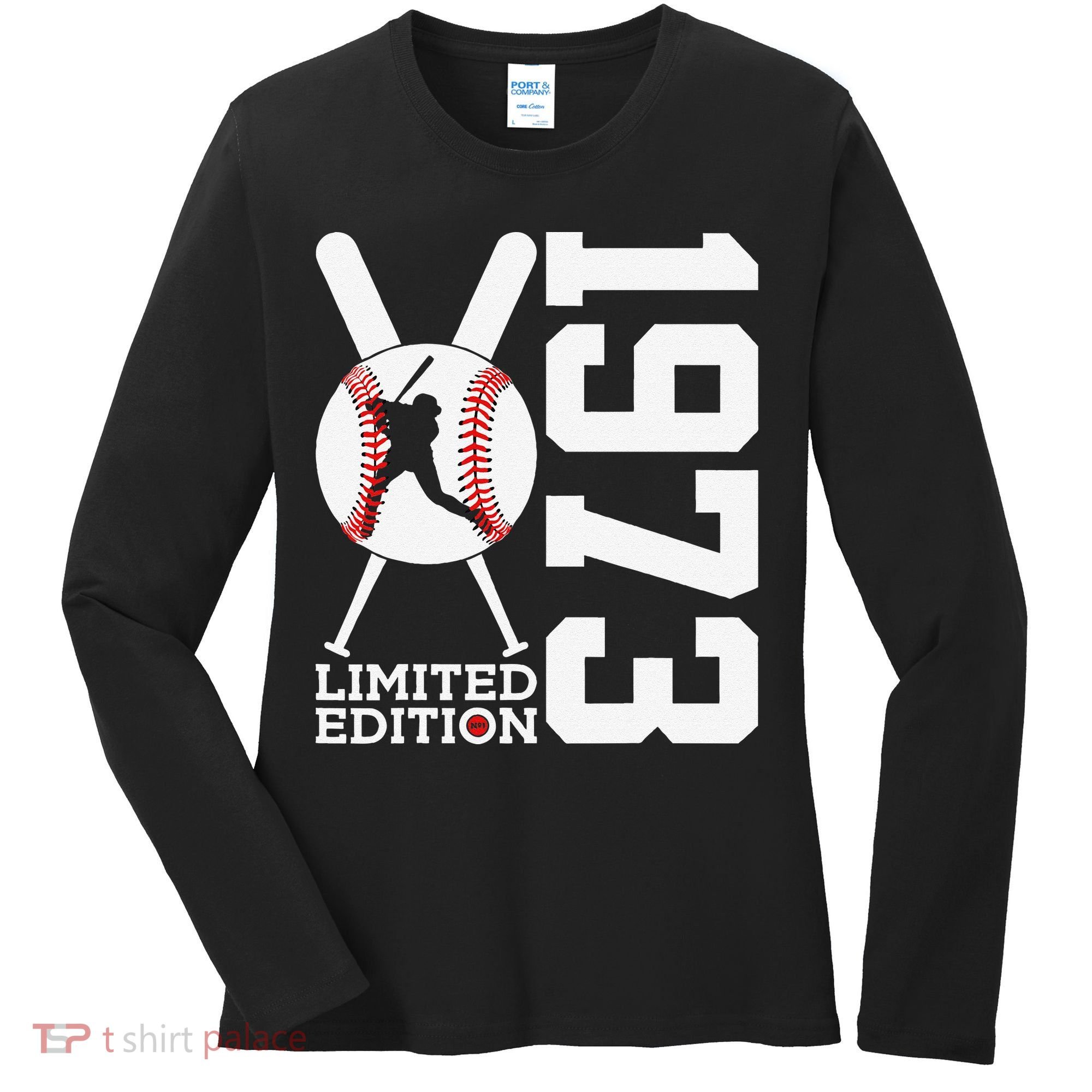 50th Birthday Baseball Limited Edition 1973 Women's Long Sleeve Shirt