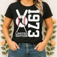 50th Birthday Baseball Limited Edition 1973 Women's T-Shirt thumb 2