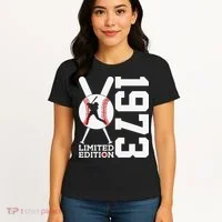 50th Birthday Baseball Limited Edition 1973 Women's T-Shirt thumb 4