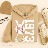 50th Birthday Baseball Limited Edition 1973 Hoodie thumb 4