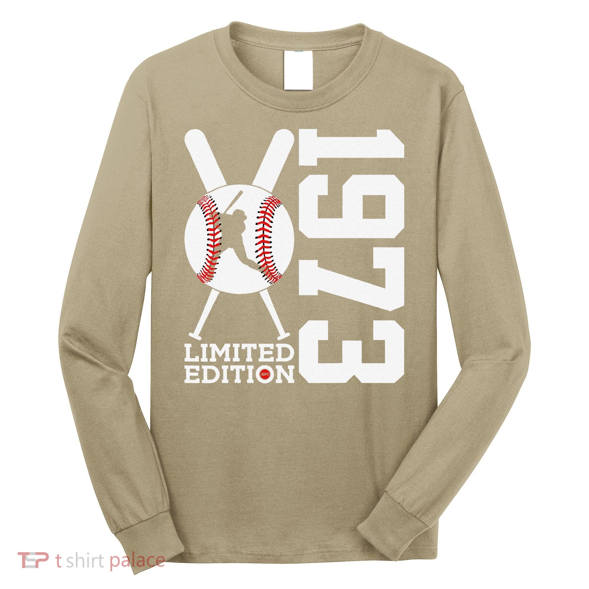 50th Birthday Baseball Limited Edition 1973 Long Sleeve Shirt