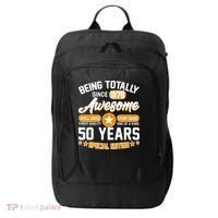 50th Birthday Being Totally Awesome Since 1976 Special Edition  City Backpack thumb 0