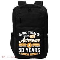 50th Birthday Being Totally Awesome Since 1976 Special Edition  Impact Tech Backpack thumb 0