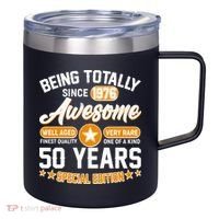 50th Birthday Being Totally Awesome Since 1976 Special Edition  12oz Stainless Steel Coffee Mug thumb 0