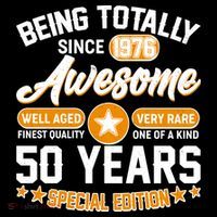 50th Birthday Being Totally Awesome Since 1976 Special Edition  Women's Tank Top thumb 5