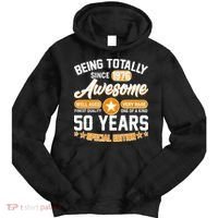 50th Birthday Being Totally Awesome Since 1976 Special Edition  Tie Dye Hoodie thumb 0