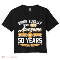 50th Birthday Being Totally Awesome Since 1976 Special Edition  Women's Crop Top Tee thumb 0