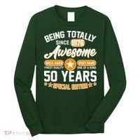 50th Birthday Being Totally Awesome Since 1976 Special Edition  Long Sleeve Shirt thumb 0