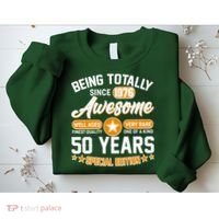 50th Birthday Being Totally Awesome Since 1976 Special Edition  Sweatshirt thumb 2