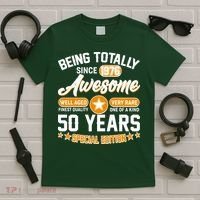 50th Birthday Being Totally Awesome Since 1976 Special Edition  T-Shirt thumb 5
