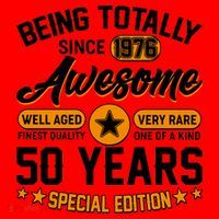 50th Birthday Being Totally Awesome Since 1976 Special Edition  Santa Hat thumb 1