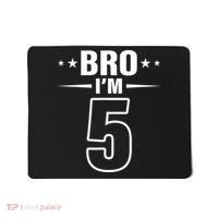 5th Birthday Boy Bro I’m 5 Year Old Fifth Birthday Party Mousepad thumb 0