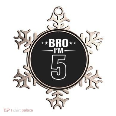 5th Birthday Boy Bro I’m 5 Year Old Fifth Birthday Party Ornament