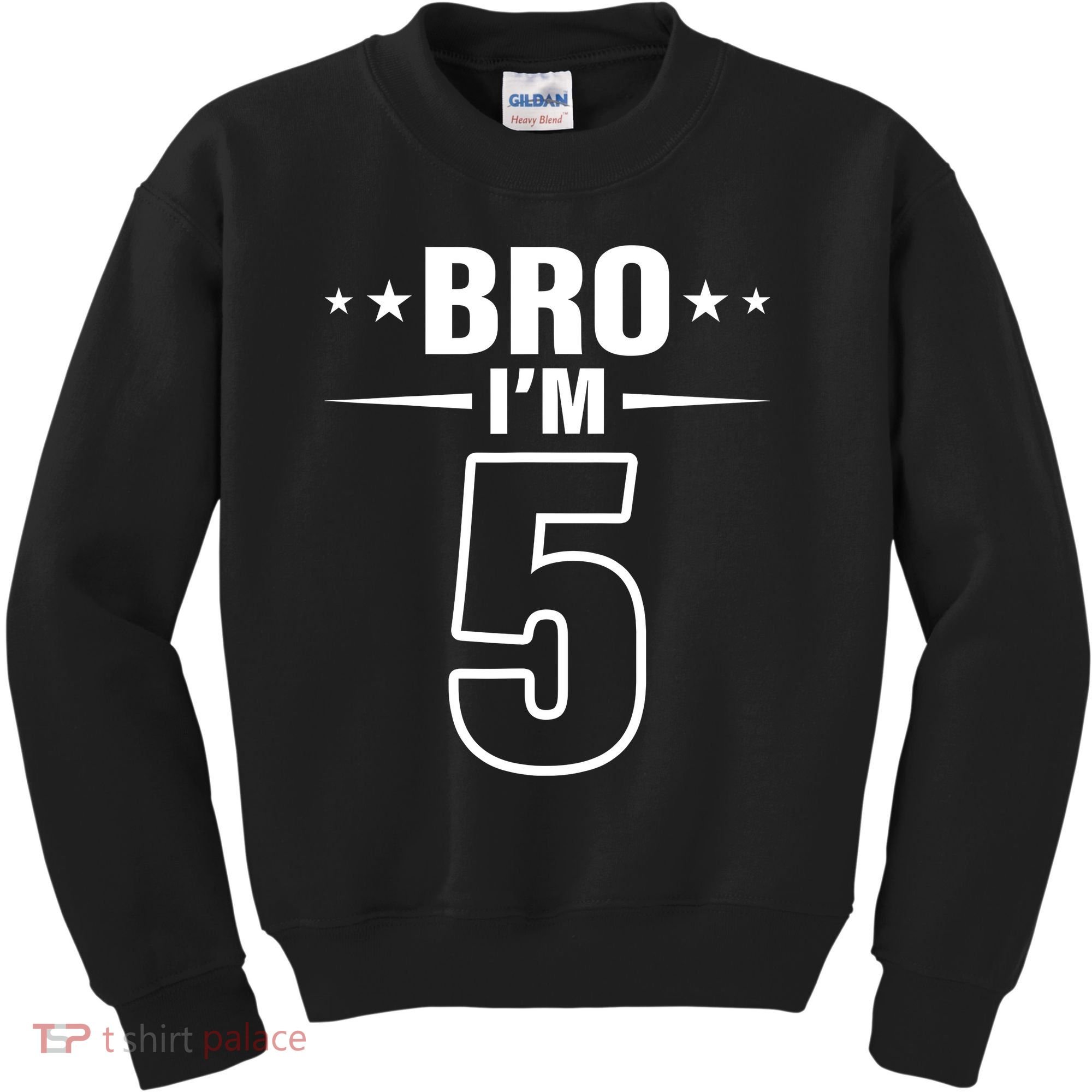 5th Birthday Boy Bro I’m 5 Year Old Fifth Birthday Party Kids Sweatshirt
