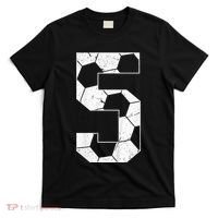 5th Birthday Boy Soccer Player Football 5 Years Old T-Shirt thumb 0