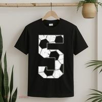 5th Birthday Boy Soccer Player Football 5 Years Old T-Shirt thumb 2