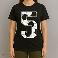 5th Birthday Boy Soccer Player Football 5 Years Old T-Shirt thumb 4