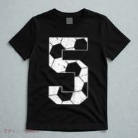 5th Birthday Boy Soccer Player Football 5 Years Old T-Shirt thumb 5