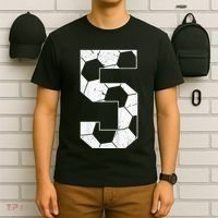 5th Birthday Boy Soccer Player Football 5 Years Old T-Shirt thumb 6